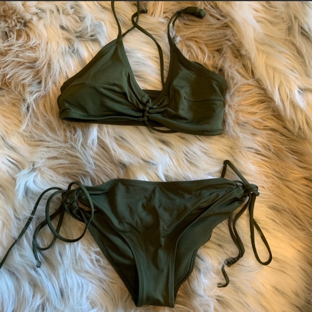 Army Olive Green Bikini